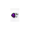 Plug bijou en aluminium bijou coeur violet Medium LOVELY 